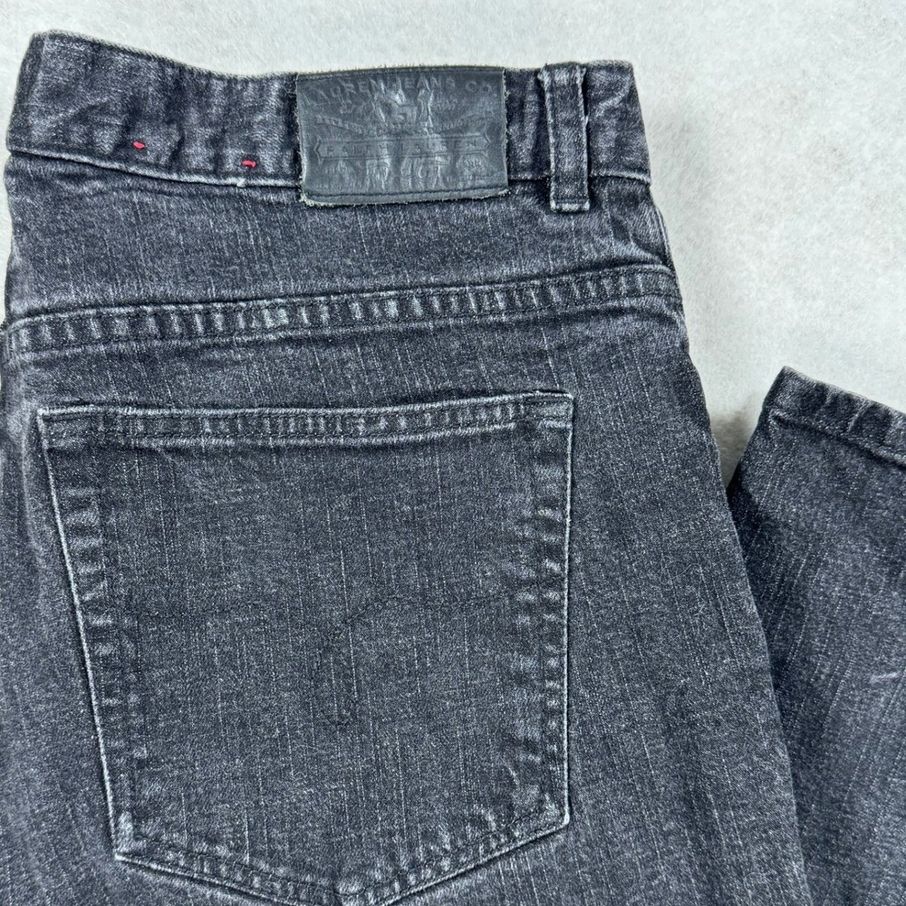 Lauren Ralph Lauren Jeans Women's‎ 12 Dark Gray Straight Leg Denim Pants